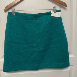 Milly Turquoise Mini Skirt